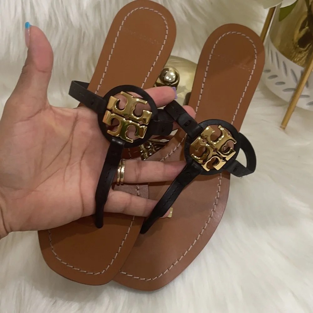 COPY - 🌺Tory Burch  Mini Miller Lether Thong Sandals